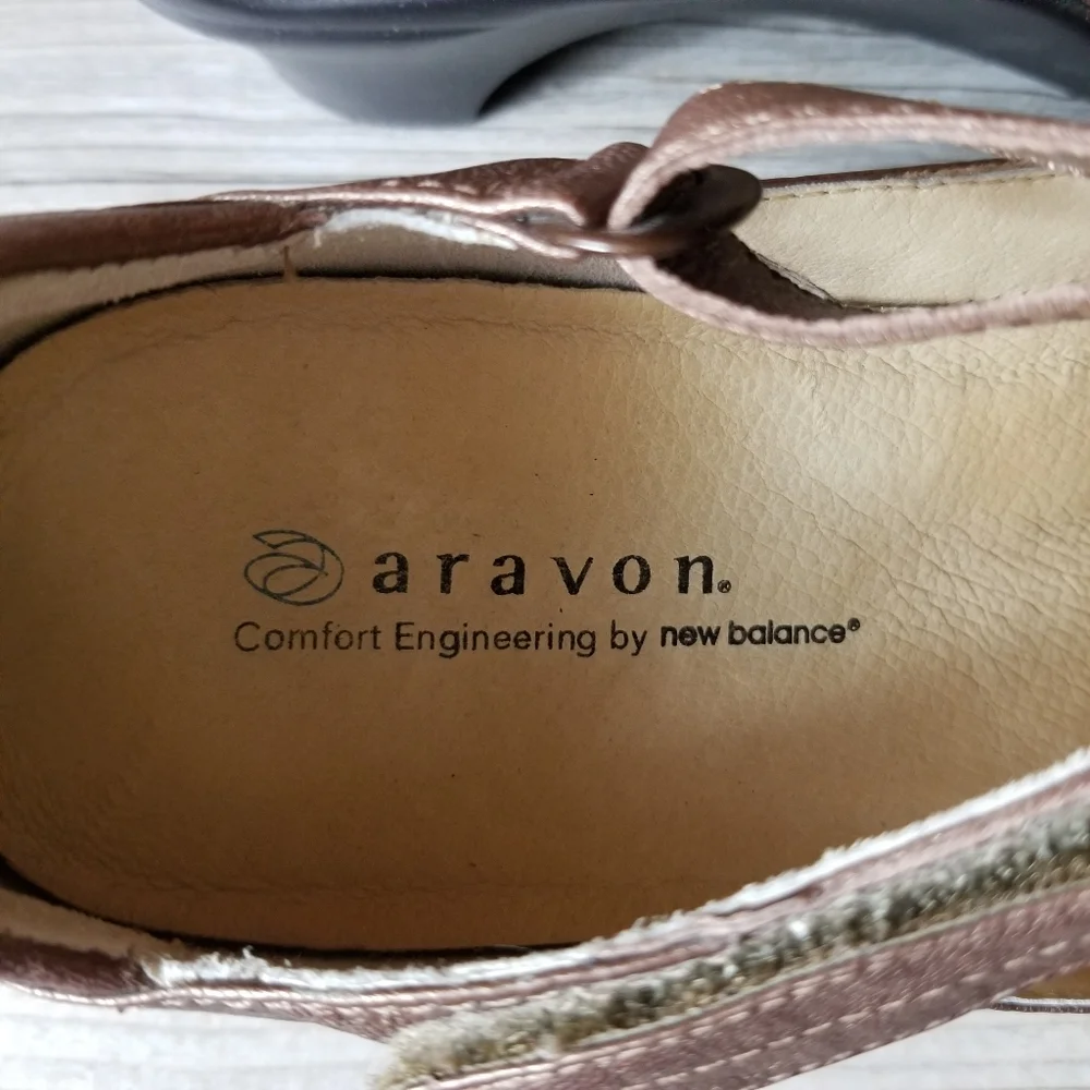 Aravon  Mary Jane Leather Loafers